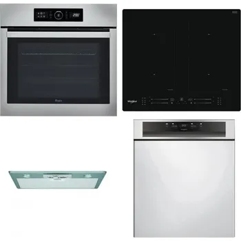 Set domácích spotřebičů WHIRLPOOL ABSOLUTE AKZ9 6230 IX + WHIRLPOOL WL S7260 NE + WHIRLPOOL AKR 650/1 IX + WHIRLPOOL WBC 3C34 PF X