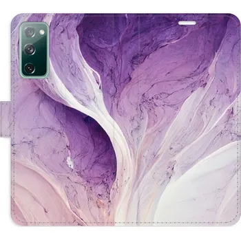 Pouzdro na mobilní telefon Flipové pouzdro iSaprio - Purple Paint - Samsung Galaxy S20 FE