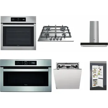 Set domácích spotřebičů WHIRLPOOL ABSOLUTE AKZ9 6230 IX + WHIRLPOOL TKRL 661 IX EU + WHIRLPOOL WHBS 62F LT K + WHIRLPOOL ABSOLUTE AMW 730 IX + WHIRLPOOL WIO 3O540 PELG + WHIRLPOOL ART 66112