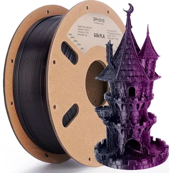 Filament ERYONE Dual-Color Silk PLA - Black&Rose Red (1.75mm | 1 kg)