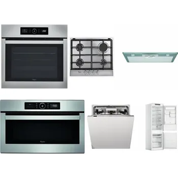 Set domácích spotřebičů WHIRLPOOL ABSOLUTE AKZ9 6230 IX + WHIRLPOOL AKR 351/IX + WHIRLPOOL AKR 650/1 IX + WHIRLPOOL ABSOLUTE AMW 730 IX + WHIRLPOOL WIO 3T133 PLE + WHIRLPOOL WHC18 T311
