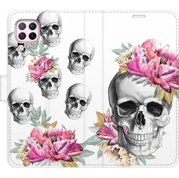 Pouzdro na mobilní telefon Flipové pouzdro iSaprio - Crazy Skull - Huawei P40 Lite