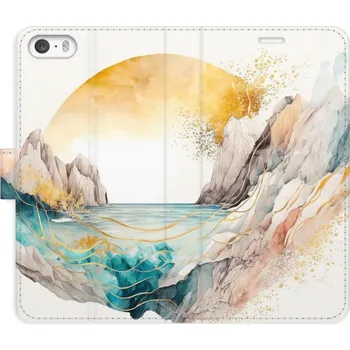 Pouzdro na mobilní telefon Flipové pouzdro iSaprio - Winter in the Mountains - iPhone 5/5S/SE