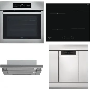Set domácích spotřebičů WHIRLPOOL ABSOLUTE AKZ9 6230 IX + WHIRLPOOL WS Q2760 BF + WHIRLPOOL AKR 749/1 IX + WHIRLPOOL WSBO 3O34 PF X