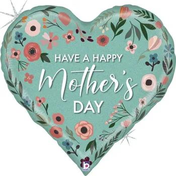 Balónek Grabo Balónek fóliový Mother's Day srdce 76 cm