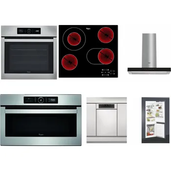 Set domácích spotřebičů WHIRLPOOL ABSOLUTE AKZ9 6230 IX + WHIRLPOOL AKT 8190/BA + WHIRLPOOL WHBS 62F LT K + WHIRLPOOL ABSOLUTE AMW 730 IX + WHIRLPOOL WSBO 3O34 PF X + WHIRLPOOL ART 65031
