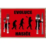 Prostírání Evoluce hasiče