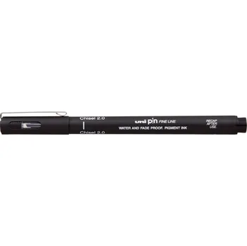 UNI PIN CS liner se seříznutým hrotem, černý Velikost: 2 mm