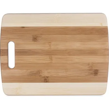 Kuchyňské prkénko Banquet Dřevěné krájecí prkénko s úchytem Brillante Bamboo 33 x 25 cm