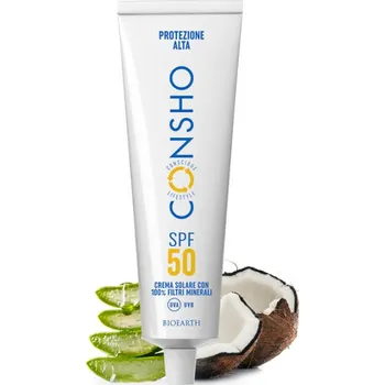 Přípravek na opalování BIOEARTH CONSHO Opalovací krém SPF 50 100% minerální filtr 100ml