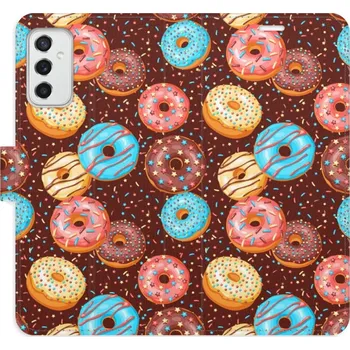 Pouzdro na mobilní telefon Flipové pouzdro iSaprio - Donuts Pattern - Samsung Galaxy M52 5G