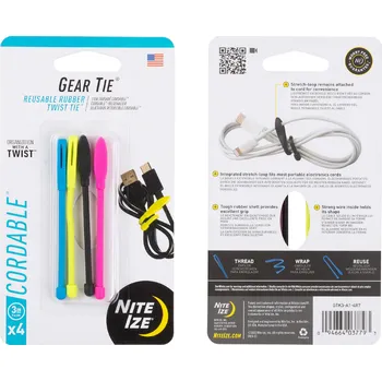Vázací drát Vázací drát na kabely Nite Ize Gear Tie Cordable DÉLKA A BARVA: 3" různé barvy Assorted