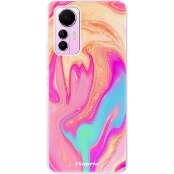 Pouzdro na mobilní telefon Odolné silikonové pouzdro iSaprio - Orange Liquid - Xiaomi 12 Lite