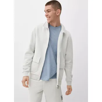 Pánská mikina Q/S s.Oliver pánská mikina na zip krémová Velikost: S