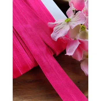 Textilie Lemovací pruženka půlená šíře 20 mm růžová tmavá