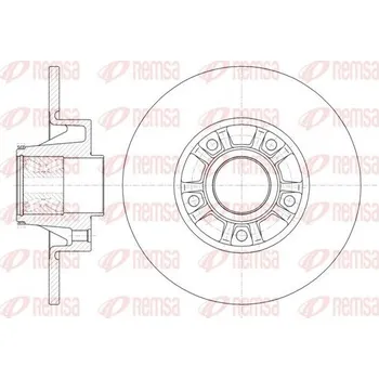 Brzdový kotouč Brzdový kotouč REMSA 6733.20