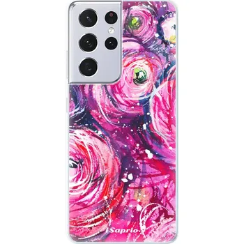 Pouzdro na mobilní telefon Odolné silikonové pouzdro iSaprio - Pink Bouquet - Samsung Galaxy S21 Ultra