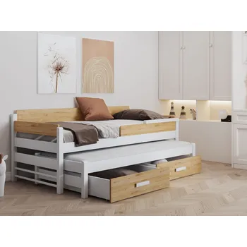 MebloBed Rozkládací postel Dois s úložným prostorem 80x200 cm