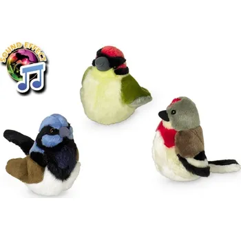 Hračka pro psa Hračka NOBBY plyš - zpívající ptáček s reálným zvukem 17cm (MIX BAREV)