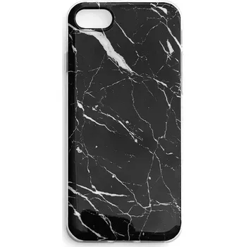 Pouzdro na mobilní telefon Wozinsky Silikonový Mramorový kryt na Samsung Galaxy S22 Ultra - černý