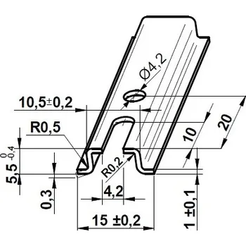 Rozvaděč ELEKTRO BEČOV Lišta TS 15x5,5/ 80 E224120