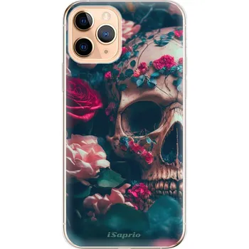 Pouzdro na mobilní telefon Odolné silikonové pouzdro iSaprio - Skull in Roses - iPhone 11 Pro