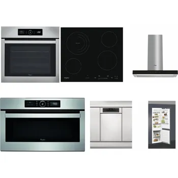 Set domácích spotřebičů WHIRLPOOL ABSOLUTE AKZ9 6230 IX + WHIRLPOOL AKT 8900 BA + WHIRLPOOL WHBS 62F LT K + WHIRLPOOL ABSOLUTE AMW 730 IX + WHIRLPOOL WSBO 3O34 PF X + WHIRLPOOL ART 66112
