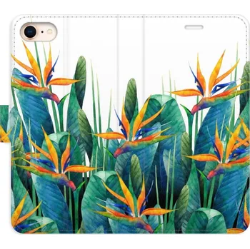 Pouzdro na mobilní telefon Flipové pouzdro iSaprio - Exotic Flowers 02 - iPhone 7/8/SE 2020