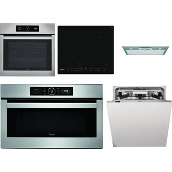 Set domácích spotřebičů WHIRLPOOL ABSOLUTE AKZ9 6230 IX + WHIRLPOOL WL S7260 NE + WHIRLPOOL AKR 650/1 IX + WHIRLPOOL ABSOLUTE AMW 730 IX + WHIRLPOOL WIO 3O540 PELG