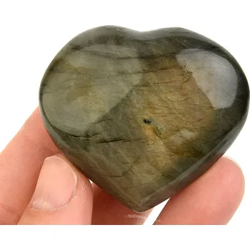Přírodní kámen Srdce z labradoritu Madagaskar 66g