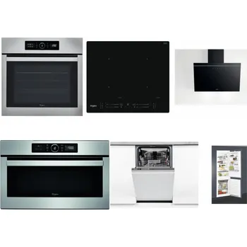 Set domácích spotřebičů WHIRLPOOL ABSOLUTE AKZ9 6230 IX + WHIRLPOOL WL S7260 NE + WHIRLPOOL AKR 62F LT K + WHIRLPOOL ABSOLUTE AMW 730 IX + WHIRLPOOL WSIO 3O34 PFE X + WHIRLPOOL ART 65031