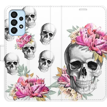Pouzdro na mobilní telefon Flipové pouzdro iSaprio - Crazy Skull - Samsung Galaxy A33 5G