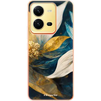 Pouzdro na mobilní telefon Odolné silikonové pouzdro iSaprio - Gold Petals - Vivo X80 Lite 5G