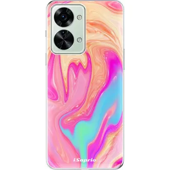 Pouzdro na mobilní telefon Odolné silikonové pouzdro iSaprio - Orange Liquid - OnePlus Nord 2T 5G