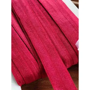 Textilie Lemovací pruženka šíře 19 mm červená tmavá