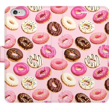 Pouzdro na mobilní telefon Flipové pouzdro iSaprio - Donuts Pattern 03 - iPhone 6/6S