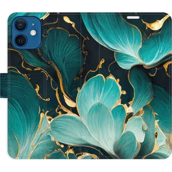 Pouzdro na mobilní telefon Flipové pouzdro iSaprio - Blue Flowers 02 - iPhone 12 mini