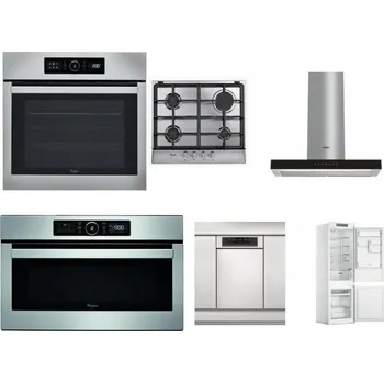 Set domácích spotřebičů WHIRLPOOL ABSOLUTE AKZ9 6230 IX + WHIRLPOOL AKR 351/IX + WHIRLPOOL WHBS 62F LT K + WHIRLPOOL ABSOLUTE AMW 730 IX + WHIRLPOOL WSBO 3O34 PF X + WHIRLPOOL WHC18 T311