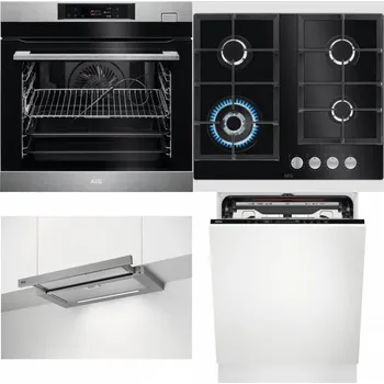 Set domácích spotřebičů AEG BSK782380M + AEG Mastery SpeedBurner HKB64420NB + AEG DPE5660M + AEG FSE74707P