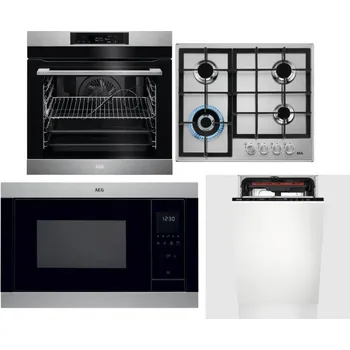 Set domácích spotřebičů AEG BPK742380M + AEG Mastery StepPower HGB64420SM + AEG Mastery MSB2547D-M + AEG Mastery MaxiFlex FSE73507P