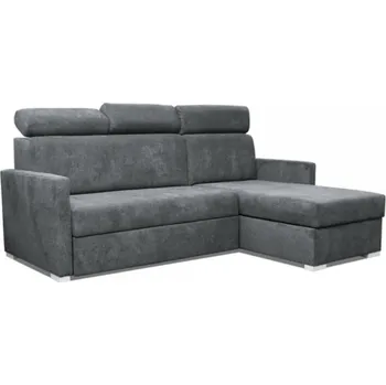 Sedací souprava Rozkládací rohová sedačka HUMAN šedá