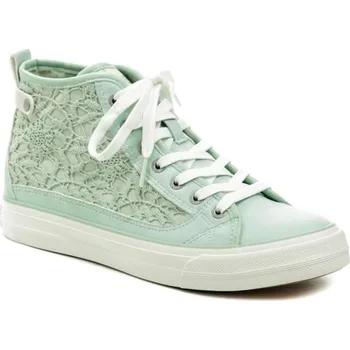 Dámské tenisky Mustang 1272-502-706 zelená mint dámské nadměrné polobotky EU 42 + DÁREK