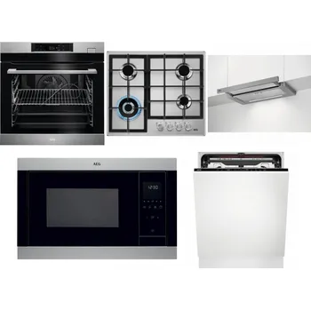 Set domácích spotřebičů AEG BSK782380M + AEG Mastery StepPower HGB64420SM + AEG DPE5660M + AEG Mastery MSB2547D-M + AEG FSE74707P