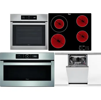 Set domácích spotřebičů WHIRLPOOL ABSOLUTE AKZ9 6230 IX + WHIRLPOOL AKT 8130/NE + WHIRLPOOL ABSOLUTE AMW 730 IX + WHIRLPOOL WSIO 3O34 PFE X