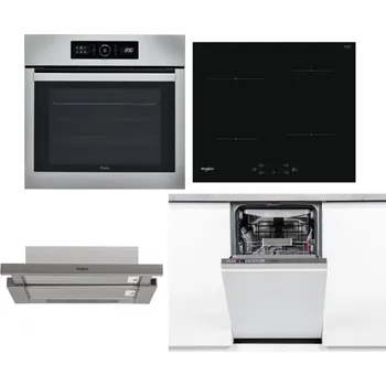Set domácích spotřebičů WHIRLPOOL ABSOLUTE AKZ9 6230 IX + WHIRLPOOL WS Q2760 BF + WHIRLPOOL AKR 5390/1 IX + WHIRLPOOL WSIO 3O34 PFE X