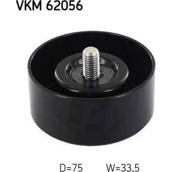 Vratná/vodicí kladka, klínový žebrový řemen SKF VKM 62056