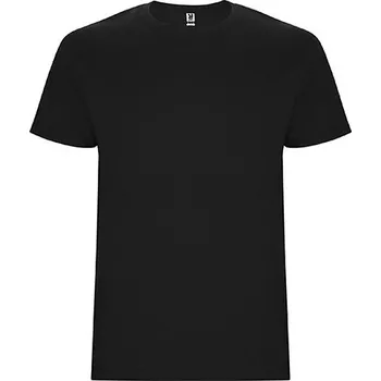 ROLY Tričko Stafford 190g, krátký rukáv, pánské/dětské E6681-02-9 Černá 9 roků