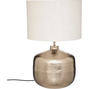 Stojací lampa Atmosphera Lampa s béžovým stínidlem Kais, kovový podstavec, výška 52 cm