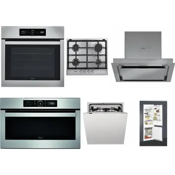 Set domácích spotřebičů WHIRLPOOL ABSOLUTE AKZ9 6230 IX + WHIRLPOOL AKR 351/IX + WHIRLPOOL AKR 860 IX + WHIRLPOOL ABSOLUTE AMW 730 IX + WHIRLPOOL WIC 3C33 PFE + WHIRLPOOL ART 65031