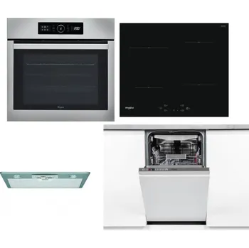 Set domácích spotřebičů WHIRLPOOL ABSOLUTE AKZ9 6230 IX + WHIRLPOOL WS Q2760 BF + WHIRLPOOL AKR 650/1 IX + WHIRLPOOL WSIO 3O34 PFE X